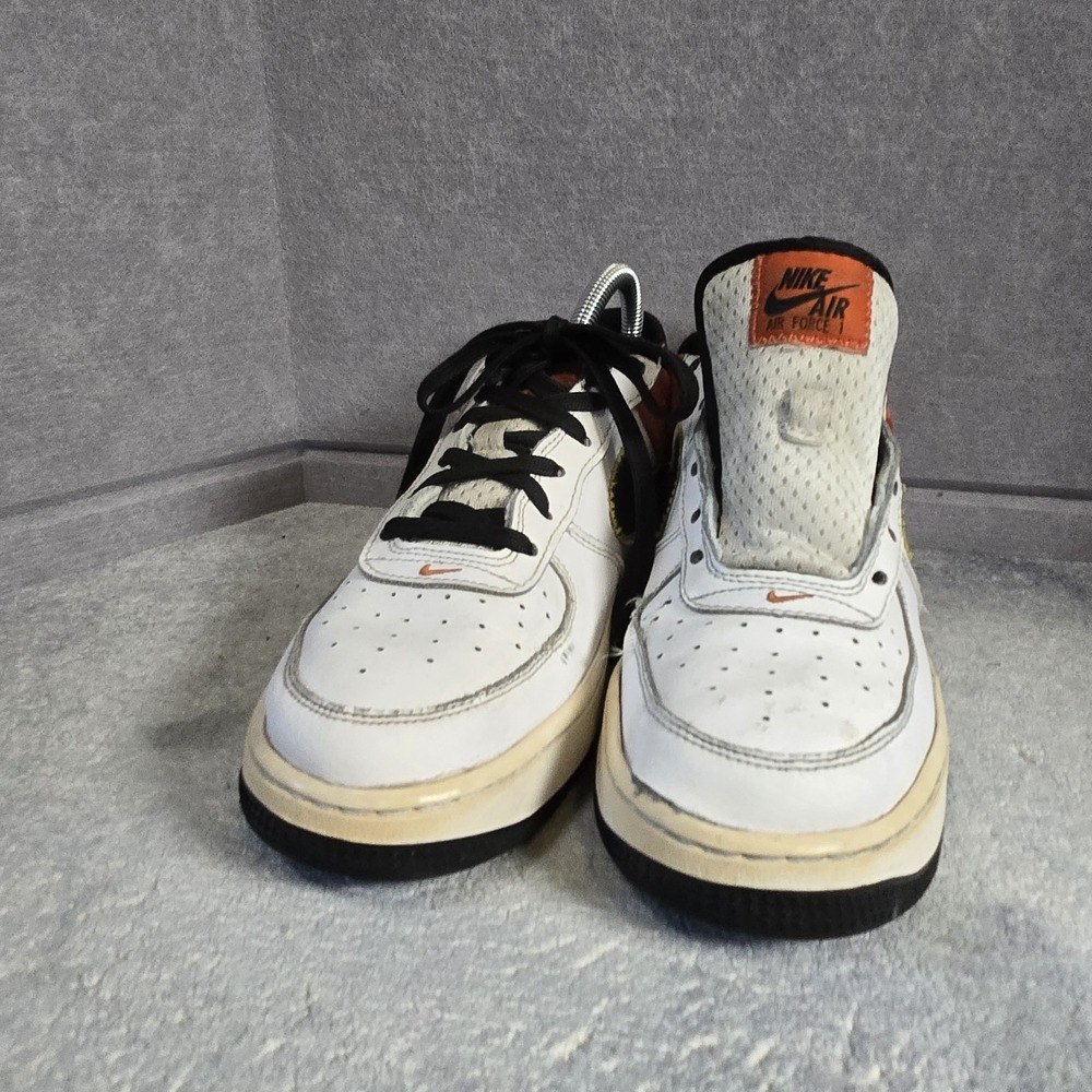 NIKE AIR FORCE 1 LV8 1 "ROSWELL RAYGUNS" SZ 5.5Y White Orange 1 String - Picture 3 of 7
